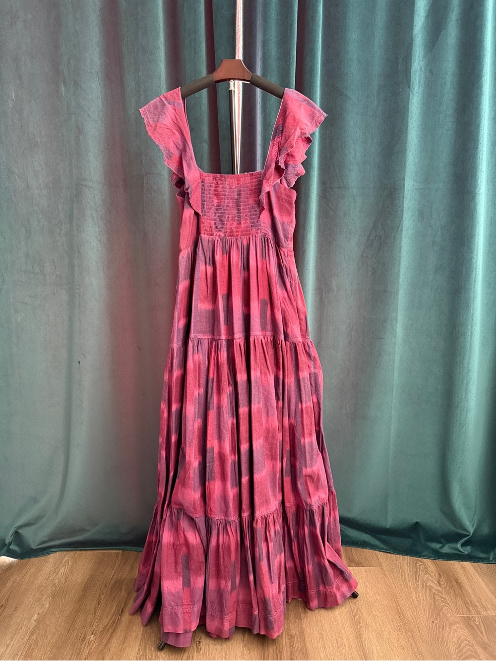 Anthropologie Pilcro Dyed Flutter-Sleeve Dress Dress M NWOT - Picture 6 of 7